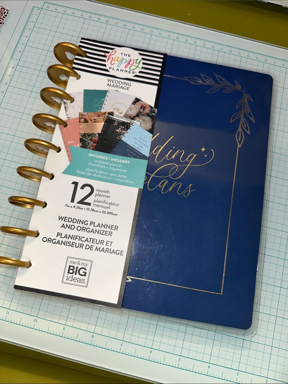 The Happy Planner Wedding Planner - Navy & Gold Accents